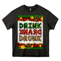 Asphalt Christmas Drink Drank Drunk Heavy Core Tee - Artiststas