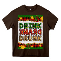 Chocolate Brown Christmas Drink Drank Drunk Heavy Core Tee - Artiststas