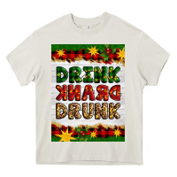 Cream Christmas Drink Drank Drunk Heavy Core Tee - Artiststas