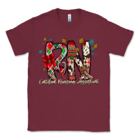 Burgundy RN Licensed Practical Nurse Classic Tee - CowhideDigitalArt