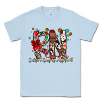 Dusty Blue RN Licensed Practical Nurse Classic Tee - CowhideDigitalArt