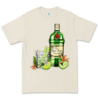 Bone gin tonic bottle and cocktail Premium Tee - AdoDesignShop