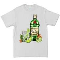 Dove Grey gin tonic bottle and cocktail Premium Tee - AdoDesignShop