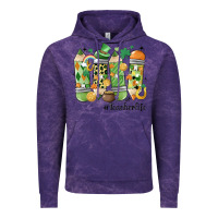 Cloud Purple retro patricks day teacher life Vintage Hoodie - MaliasSmallBusiness