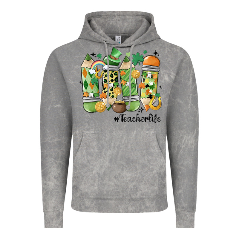 Retro Patricks Day Teacher Life Vintage Hoodie by MaliasSmallBusiness | Teevron