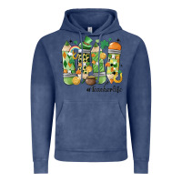 Vintage Denim retro patricks day teacher life Vintage Hoodie - MaliasSmallBusiness