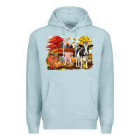Blue Mist fall farm animals Premium Hoodie - CowGirlArtShop
