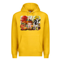 Lemon fall farm animals Premium Hoodie - CowGirlArtShop