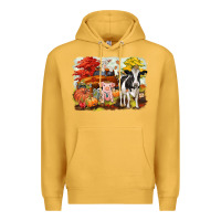 Mustard fall farm animals Premium Hoodie - CowGirlArtShop
