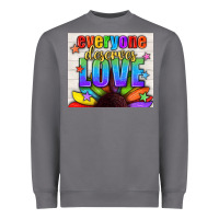 Storm Everyone Deserves Love Pride LGBTQ+ Tumbler Heavyweight Sweatshirt - BundleAndBundleShop