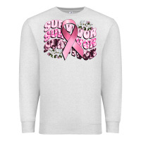 Oatmeal Heather survivor breast cancer Premium Sweatshirt - CowGirlArtShop