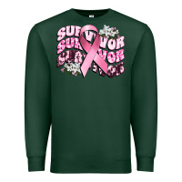 Sports Green survivor breast cancer Premium Sweatshirt - CowGirlArtShop