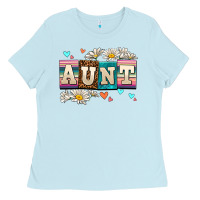 Baby Blue daisy aunt Ladies Tee - AdoDesignShop