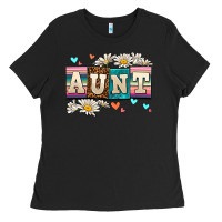 Black daisy aunt Ladies Tee - AdoDesignShop