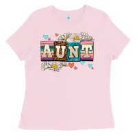 Bubblegum Pink daisy aunt Ladies Tee - AdoDesignShop