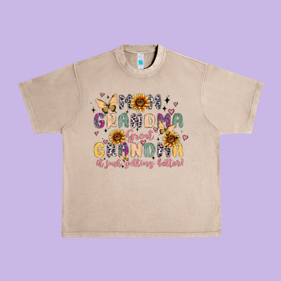 Mom Grandma Great Grandma It Just Keeps Getting Be Urban Heavy Tee Designed By Maliassmallbusiness