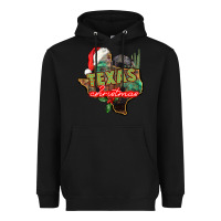 Black texas christmas Heavyweight Hoodie - CowGirlArtShop