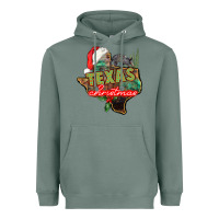 Sage texas christmas Heavyweight Hoodie - CowGirlArtShop