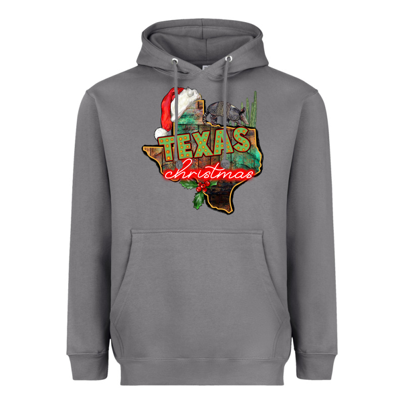 Texas Christmas Heavyweight Hoodie by CowGirlArtShop | Teevron
