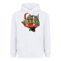 White texas christmas Heavyweight Hoodie - CowGirlArtShop