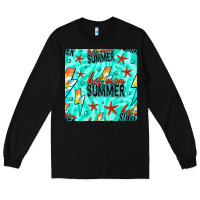 Black Hot Mom Summer Digital Paper Long Sleeve Tee - BundleAndBundleShop