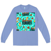 Hot Mom Summer Digital Paper Long Sleeve Tee | Teevron