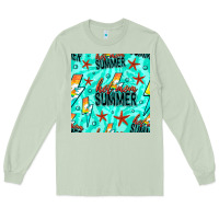 Matcha Hot Mom Summer Digital Paper Long Sleeve Tee - BundleAndBundleShop