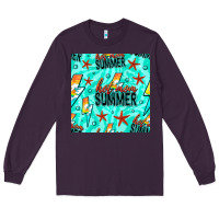 Plum Hot Mom Summer Digital Paper Long Sleeve Tee - BundleAndBundleShop