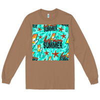 Toasted Coconut Hot Mom Summer Digital Paper Long Sleeve Tee - BundleAndBundleShop