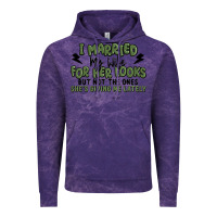 Cloud Purple i married my wife for her looks Vintage Hoodie - MaliasSmallBusiness
