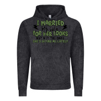 Vintage Black i married my wife for her looks Vintage Hoodie - MaliasSmallBusiness