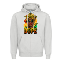 Dove Grey unapologetically dope afro Zipper Hoodie - NancyCooperArtShop