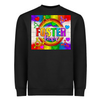 Black Foster Love LGBTQ+ Tumbler Heavyweight Sweatshirt - BundleAndBundleShop