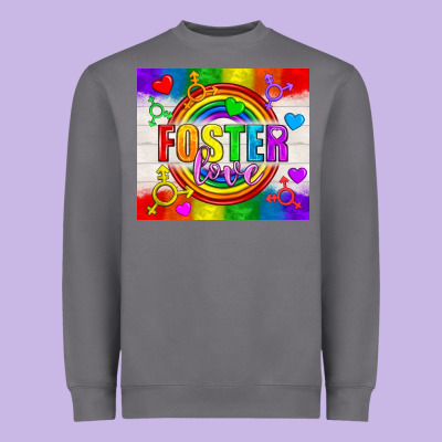 Foster Love Lgbtq+ Tumbler Heavyweight Sweatshirt Designed By Bundleandbundleshop