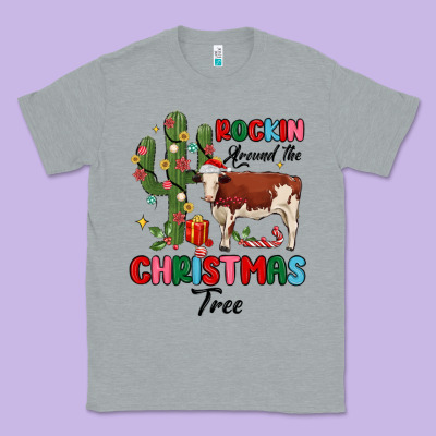 Rockin Around The Christmas Tree Classic Tee Designed By Maliassmallbusiness