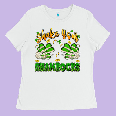 Shake Your Shamrocks Ladies Tee Designed By Artiststas