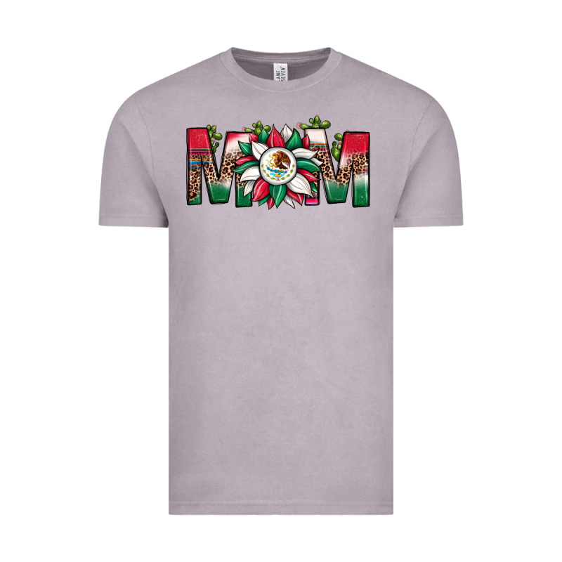 Mexican Flag Sunflower Mom Leopard Vintage Tee by JahusDesignShop | Teevron