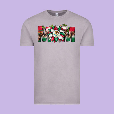 Mexican Flag Sunflower Mom Leopard Vintage Tee Designed By Jahusdesignshop