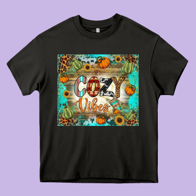 Cozy Vibes Tumbler Heavy Core Tee Designed By Bundleandbundleshop