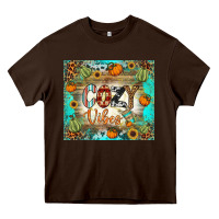 Chocolate Brown cozy vibes tumbler Heavy Core Tee - BundleAndBundleShop