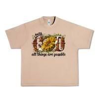 Burro with god all things are possible Urban Heavy Tee - NancyCooperArtShop