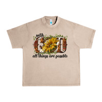 French Oak with god all things are possible Urban Heavy Tee - NancyCooperArtShop