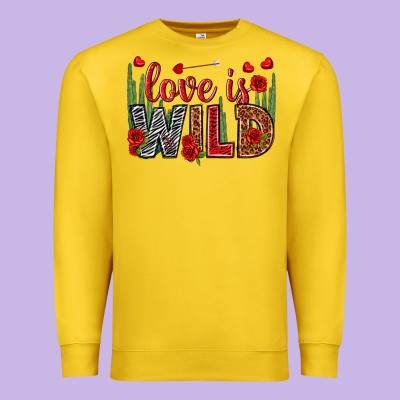 Love Is Wild Valentine's Day Premium Sweatshirt Designed By Howdyjamesfarm