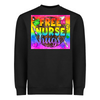Black Free Nurse Hugs LGBTQ+ Tumbler Heavyweight Sweatshirt - BundleAndBundleShop
