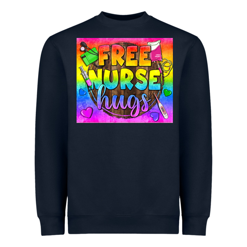 Free Nurse Hugs Lgbtq+ Tumbler Heavyweight Sweatshirt by BundleAndBundleShop | Teevron