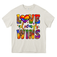 Cream love always wins Heavy Core Tee - JahusDesignShop