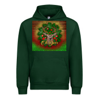 Foreset Green oh deer Urban Hoodie - BundleAndBundleShop
