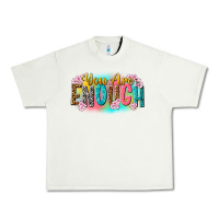 Pistachio you are enough Urban Heavy Tee - NancyCooperArtShop