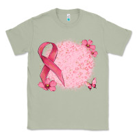 Matcha customized breast cancer ribbon and background Classic Tee - MaliasSmallBusiness