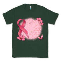Sports Green customized breast cancer ribbon and background Classic Tee - MaliasSmallBusiness